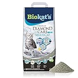 Biokat's Diamond Care MultiCat Fresh, con fragancia - Arena fina con carbón activo para...
